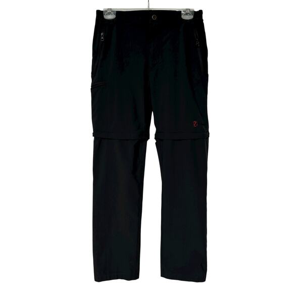 Fjallraven Convertible Hiking Pants Shorts Black Women's EU Size 40 US 30 - Picture 1 of 10